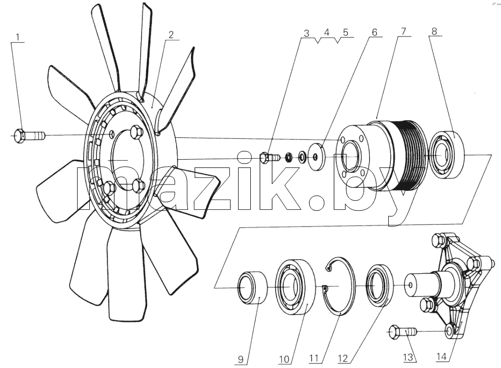 D0200-1308000 Fan assembly