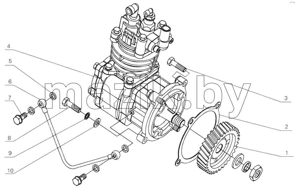 D0200-3509000 Air compressor assembly