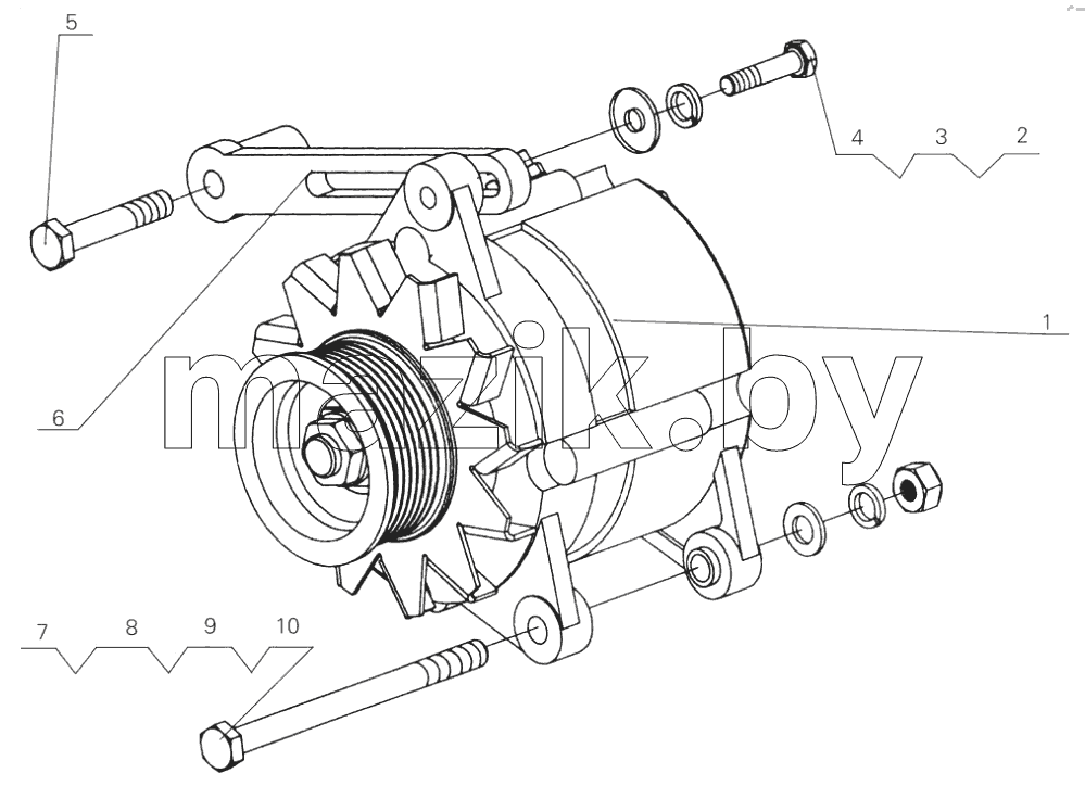 D30-3701000 Charging generator assembly