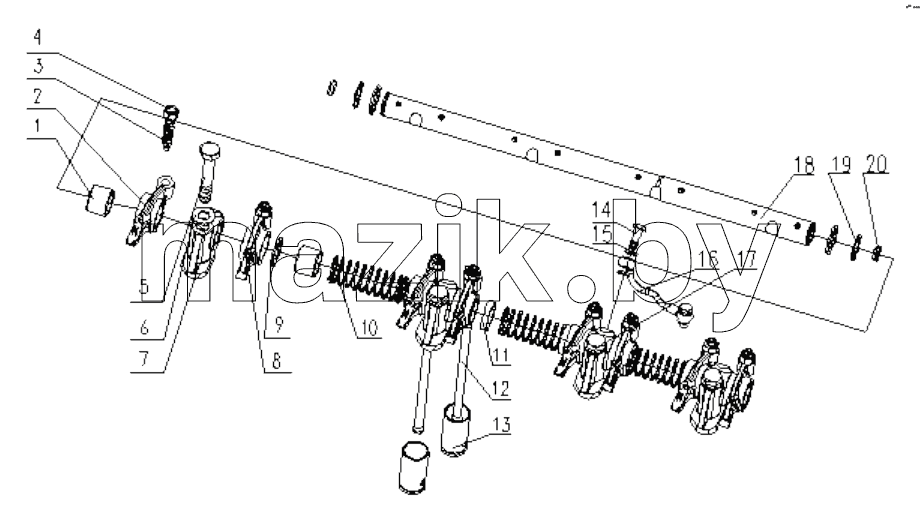  D4000-1007000 Valve Train Assembly