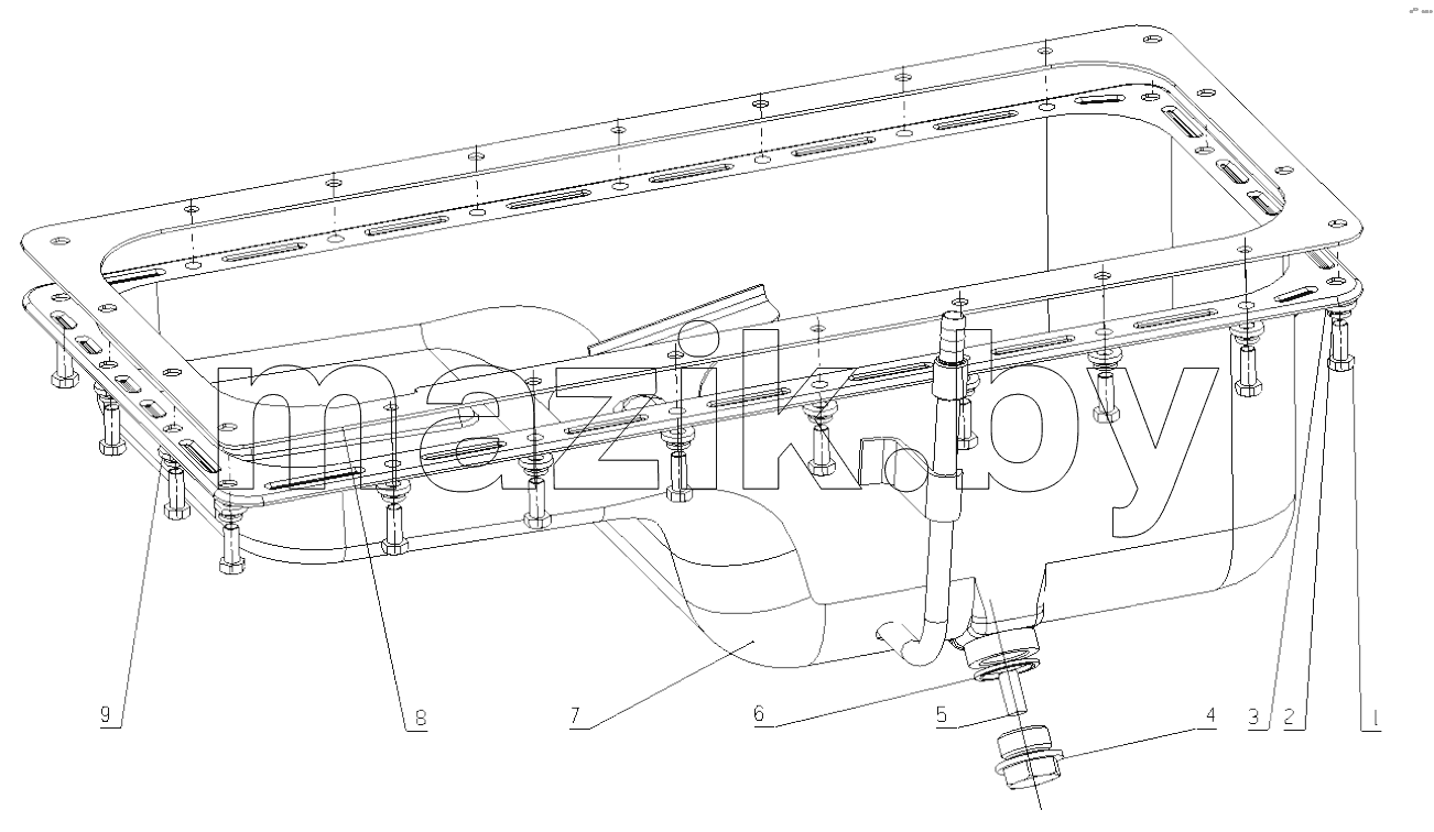  D1010-1009000 Oil Sump Assembly