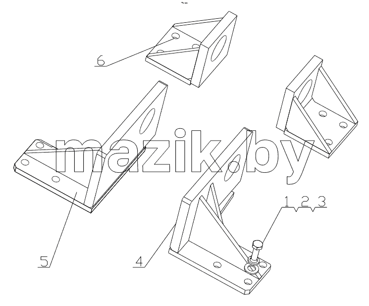  D7019-1001000/04 Engine Suspension Assembly