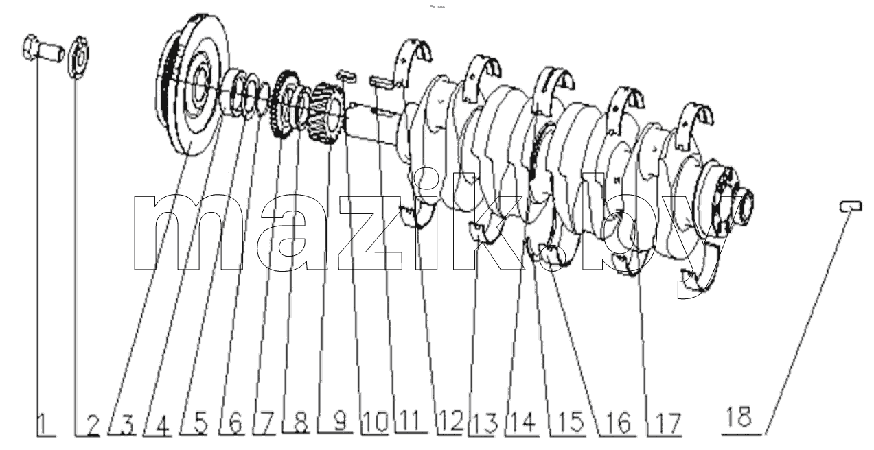  D7019-1005000/01 Crankshaft Vibration Damper Assembly