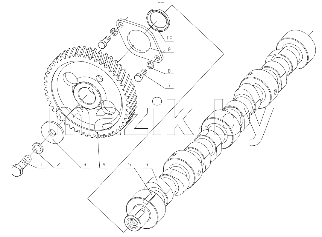  D30-1006000A/06 Camshaft Assembly
