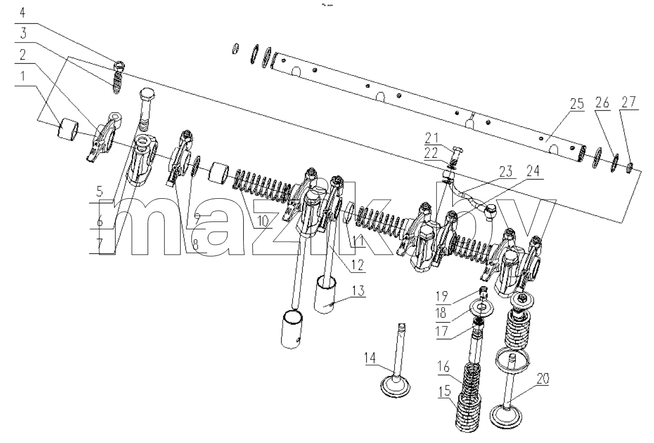  D30-1007000A/11 Valve Tappet Assembly