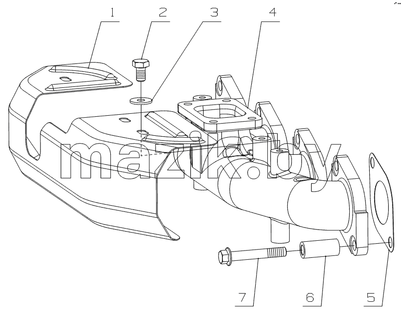 G0100-1008200 Exhaust manifold assembly
