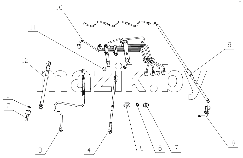 G0408-1104000 Fuel Supply Lines Assembly