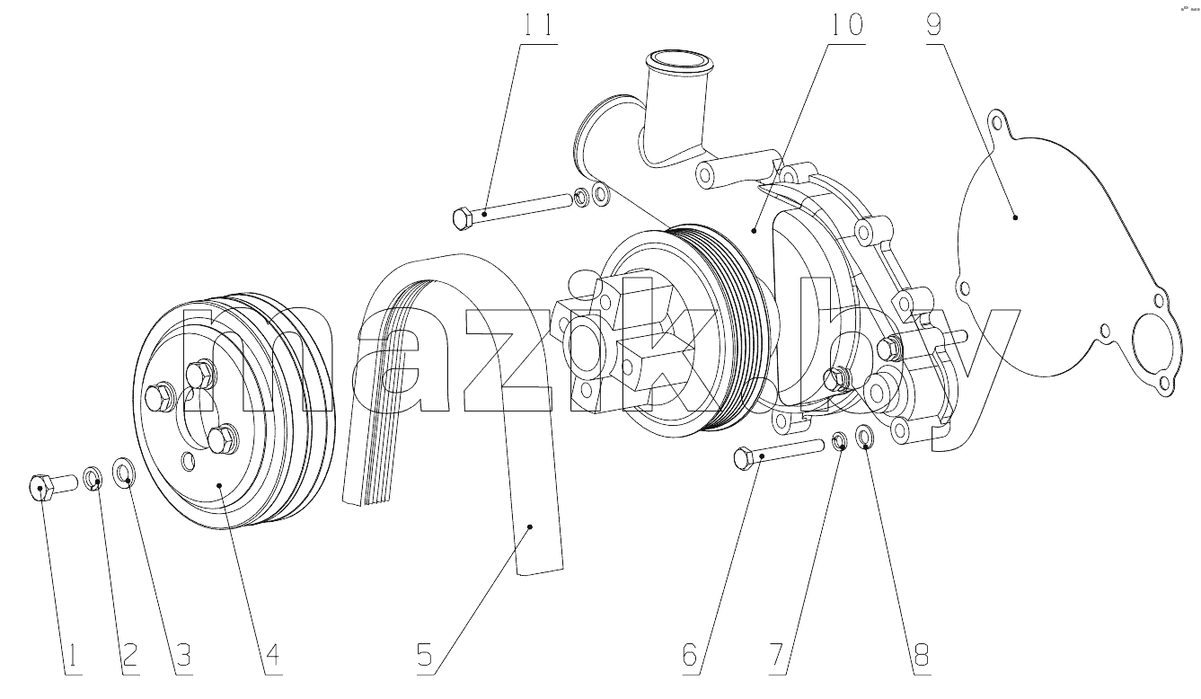  G0211-1307000 Water pump Assembly
