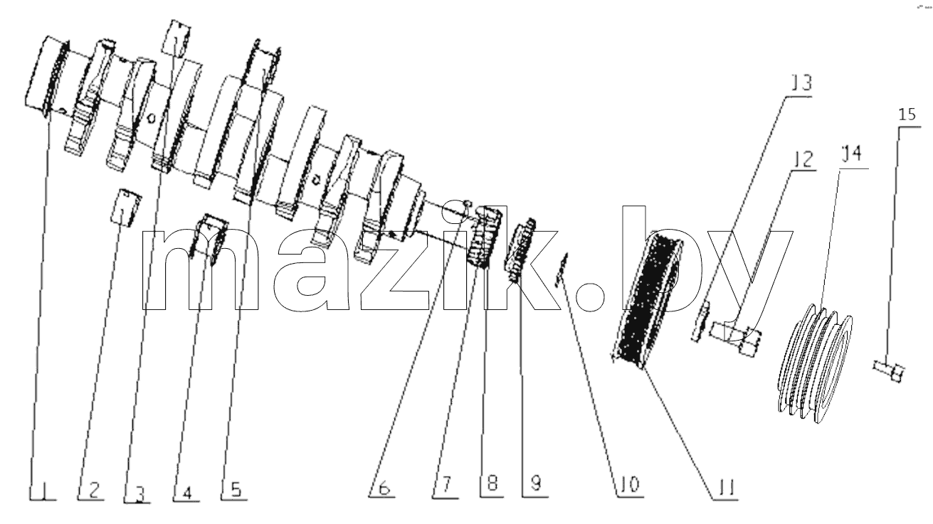  G2C0B-1005000/03 Crankshaft Vibration Damper Assembly