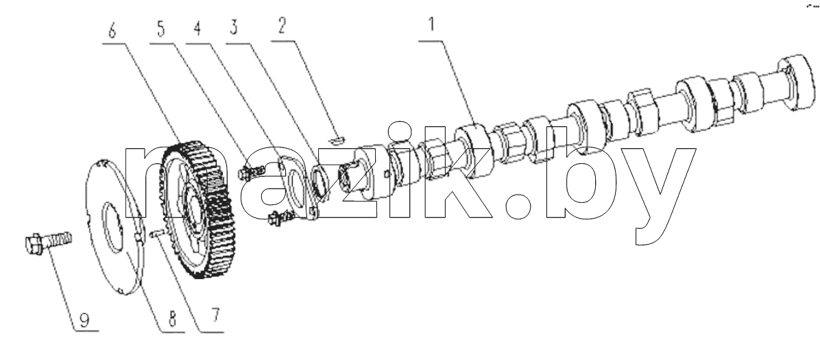  G2J00-1006000/02 Camshaft Assembly