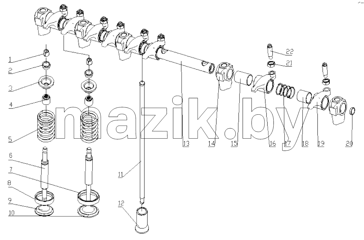  G2C00-1007000/01 Valve Train System Assembly