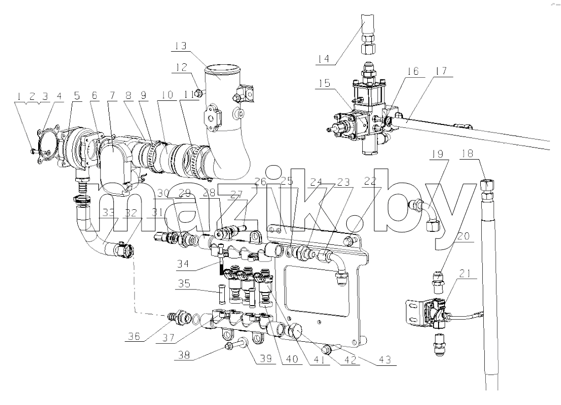  G2S0B-1113000/03 Gas Supply Device Assembly