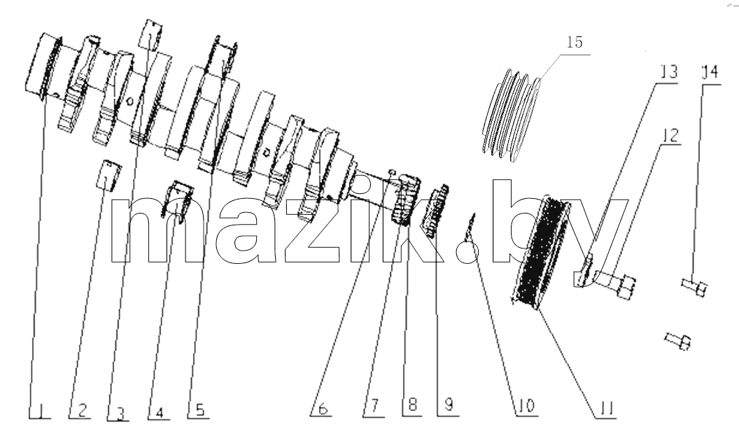  G2RYB-1005000/01 Crankshaft Vibration Damper Assembly