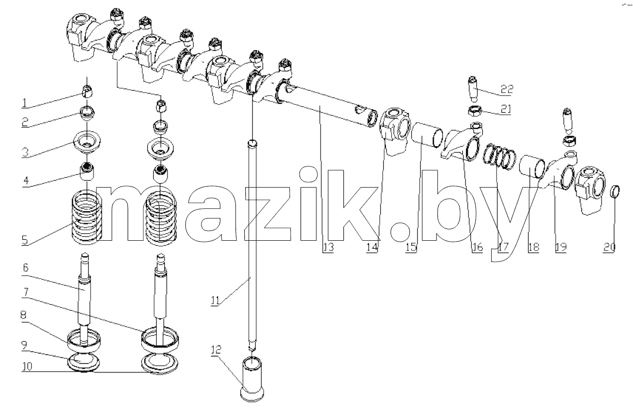  G2R00-1007000/01 Valve Train System Assembly