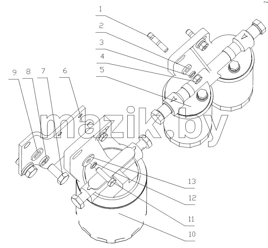 B7735-1105000 Топливный фильтр в сборе