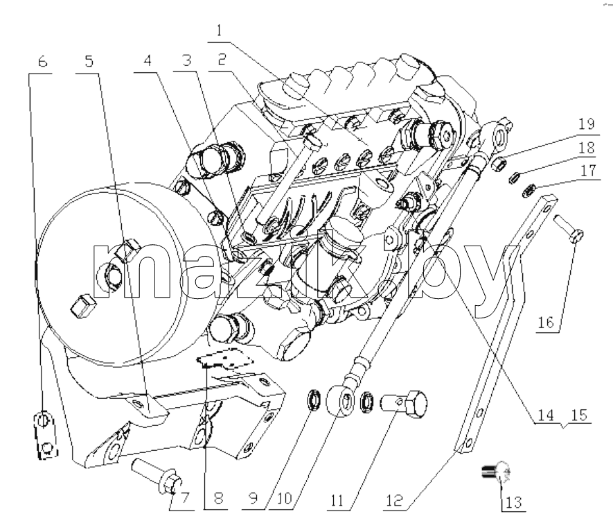  B7606-1111000/08 Fuel Injection Pump Assembly