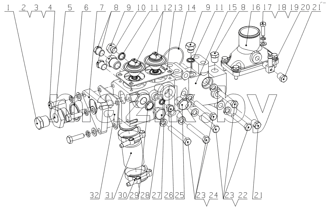 G60SA-1306000 Thermostat assembly