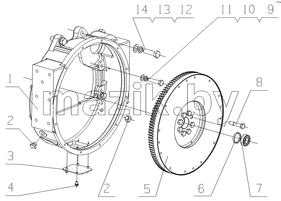 G65AB-1600000 Power Output Assembly