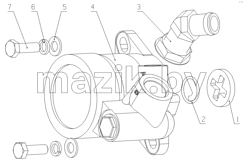 G4607-3407000 Steering pump assembly