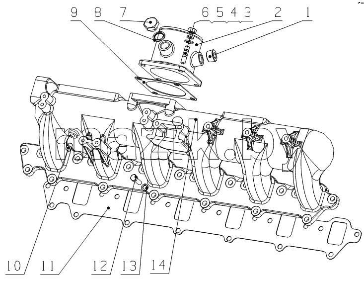 G65AB-1008100 Intake Manifold Assembly