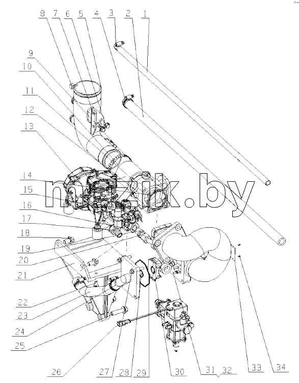  G4R00-1113000/01 Gas Supply Device Assembly