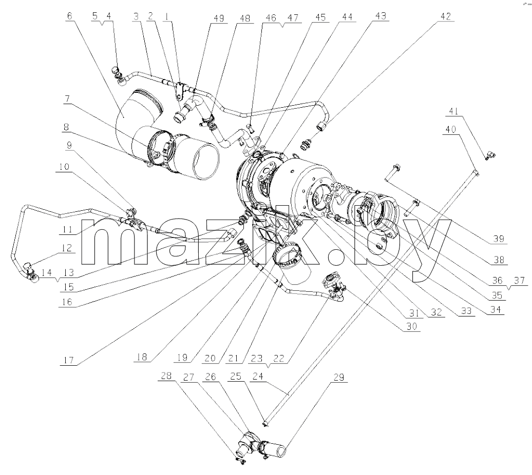  G4R0A-1118000/03 Turbocharger Assembly