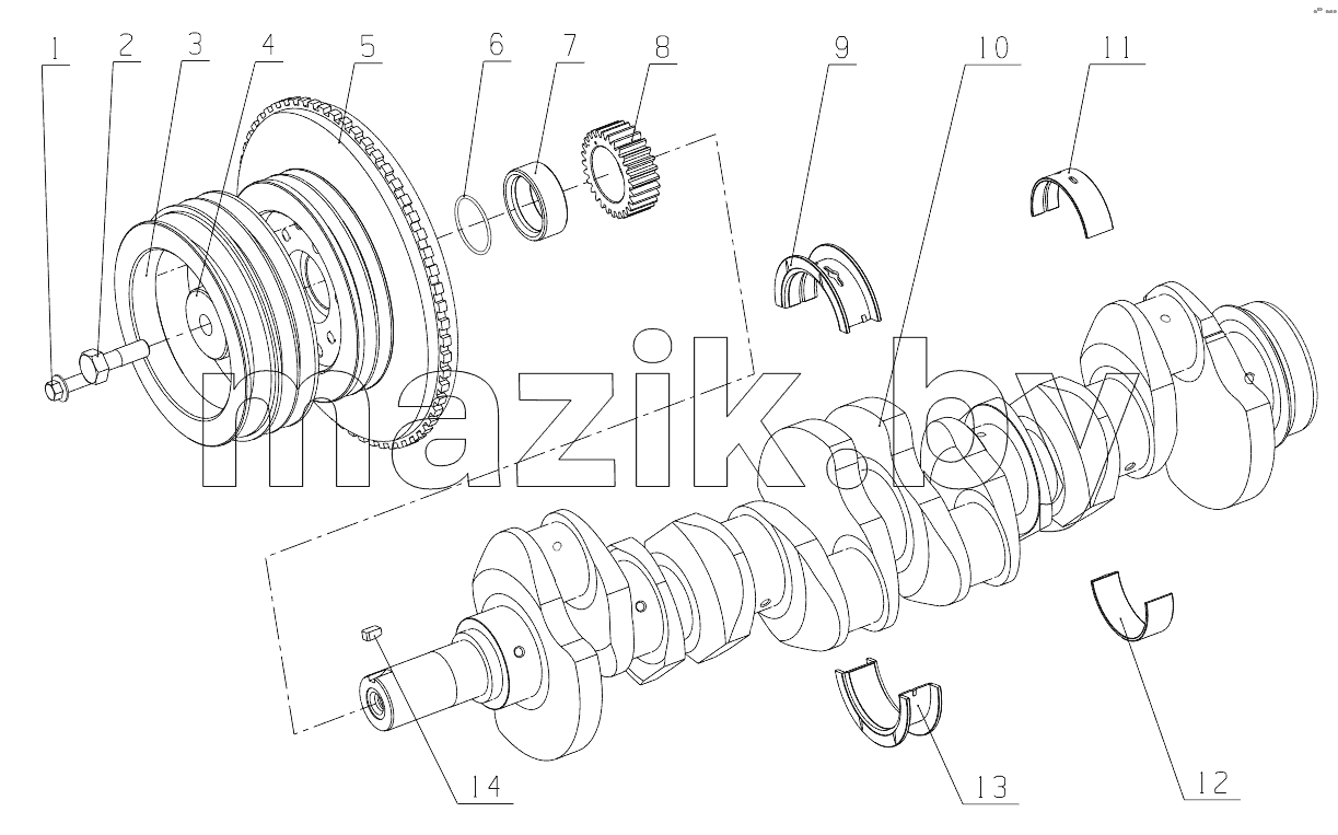  G6899-1005000/01 Crankshaft Vibration Damper Assembly