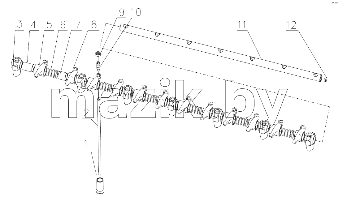  G4200-1007000/05 Valve Train Mechanism Assembly