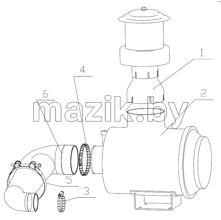  J8000-1109000/06 Air Cleaner Assembly