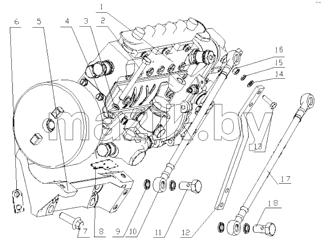  J8004-1111000/01 Injection Pump Assembly
