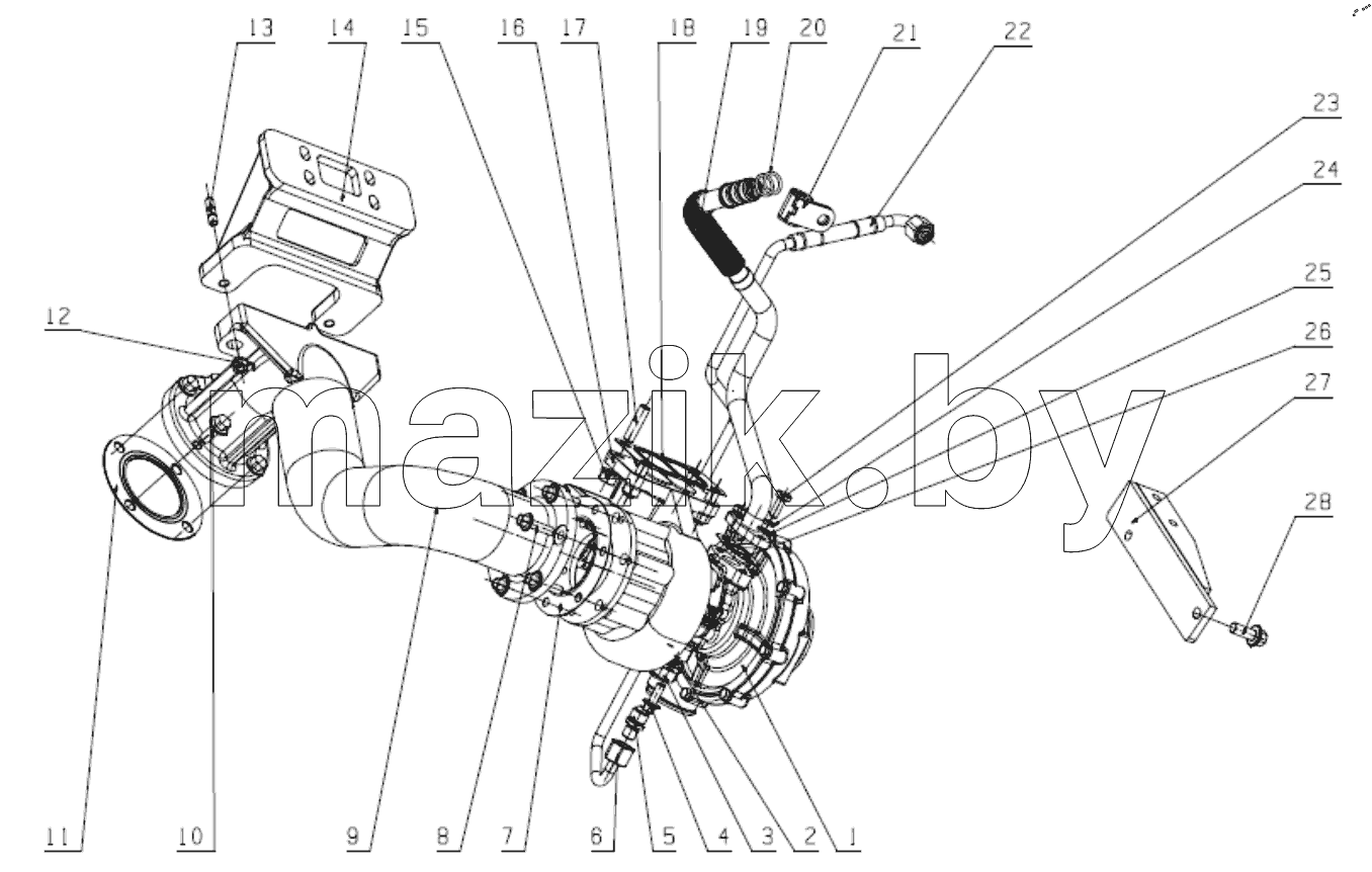  Нагнетатель в сборе JY40T6-1 18000