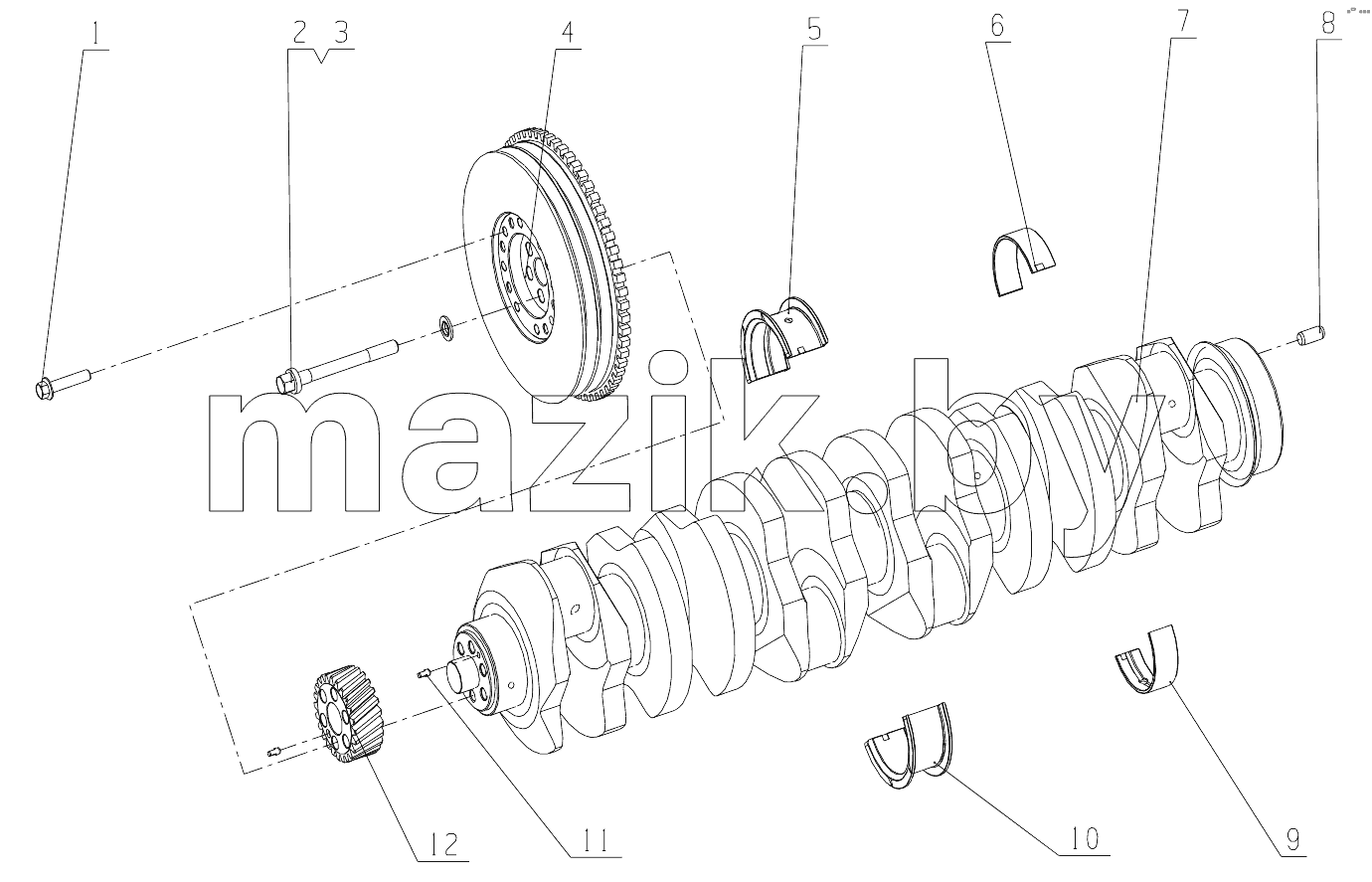  J3FSA-1005000/03 Crankshaft Vibration Damper Assembly