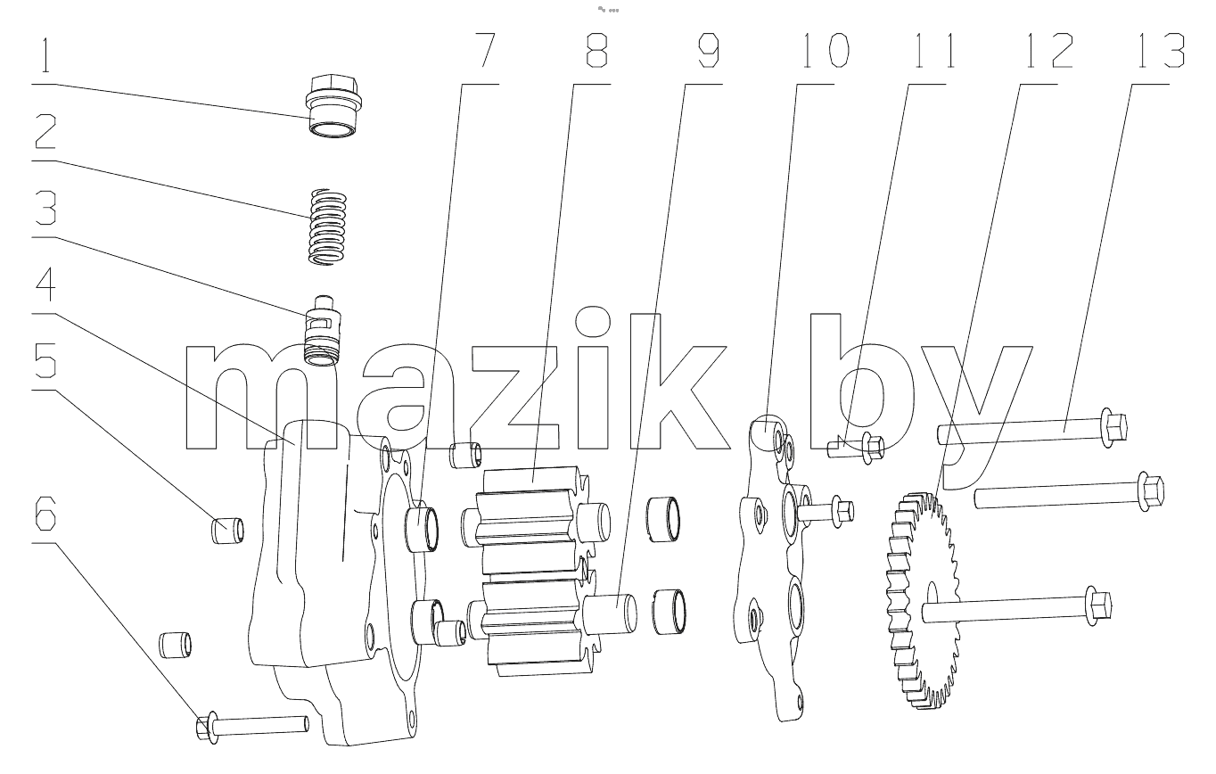  K6000-1011000 Oil Pump Assembly