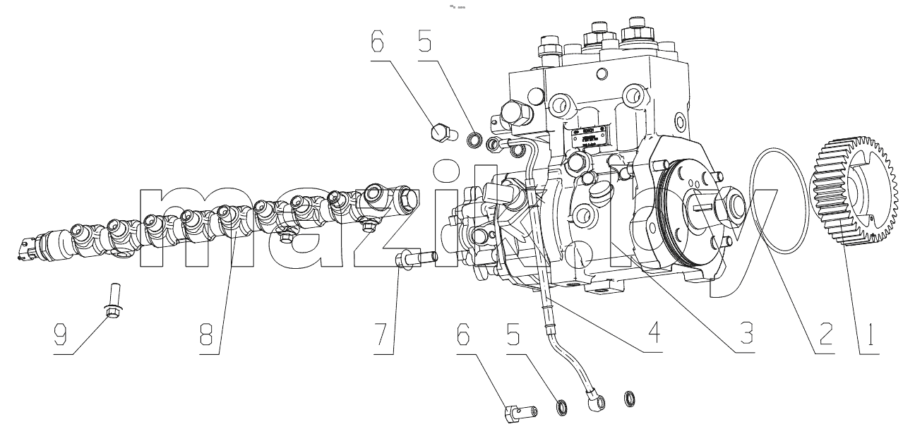  K7500-1111000 Fuel Injection Pump Assembly