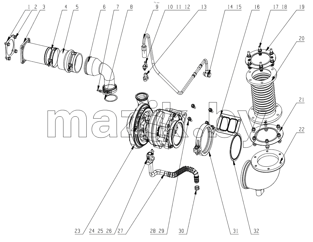  KYA00-1118000 Turbocharger Assembly