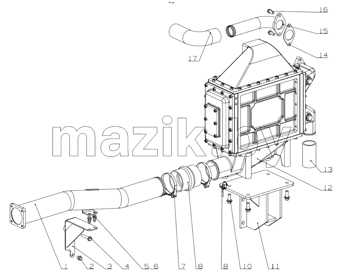  K7200-1119000 Air Cooler Assembly