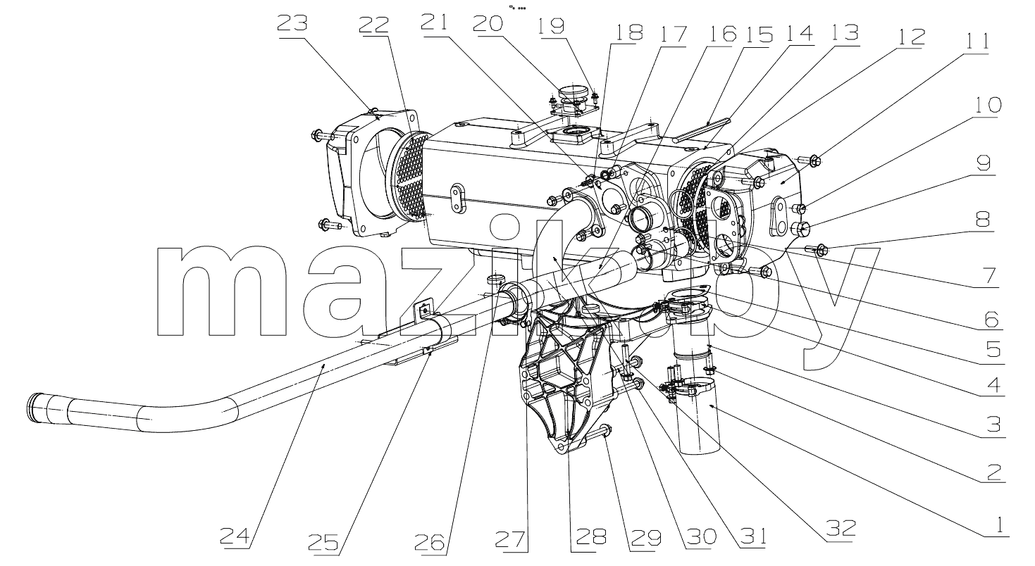  K7501-1312000 Heat Exchanger Assembly