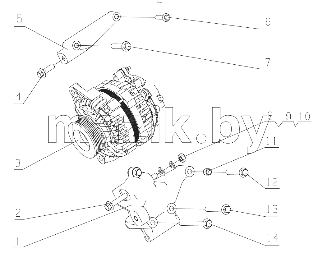  K7500-3701000 Generator Assembly