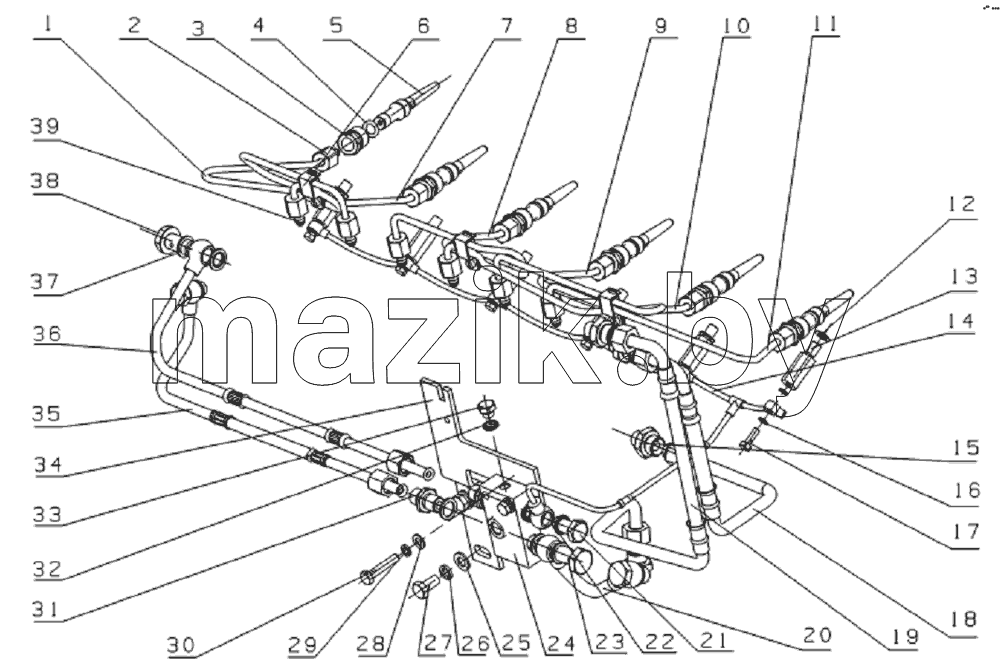 L38DA-1104000 Fuel line assembly