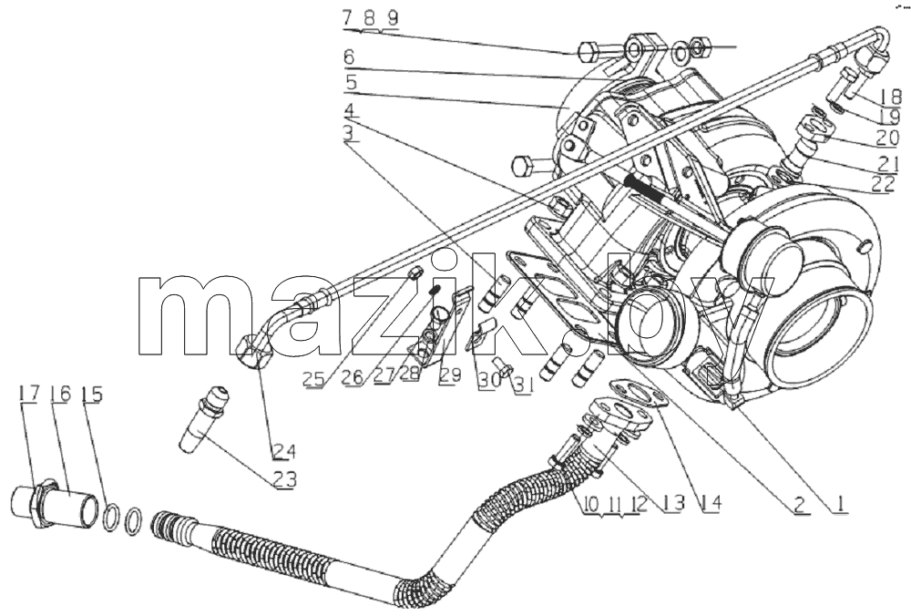 L41AA-1118000 Turbocharger assembly