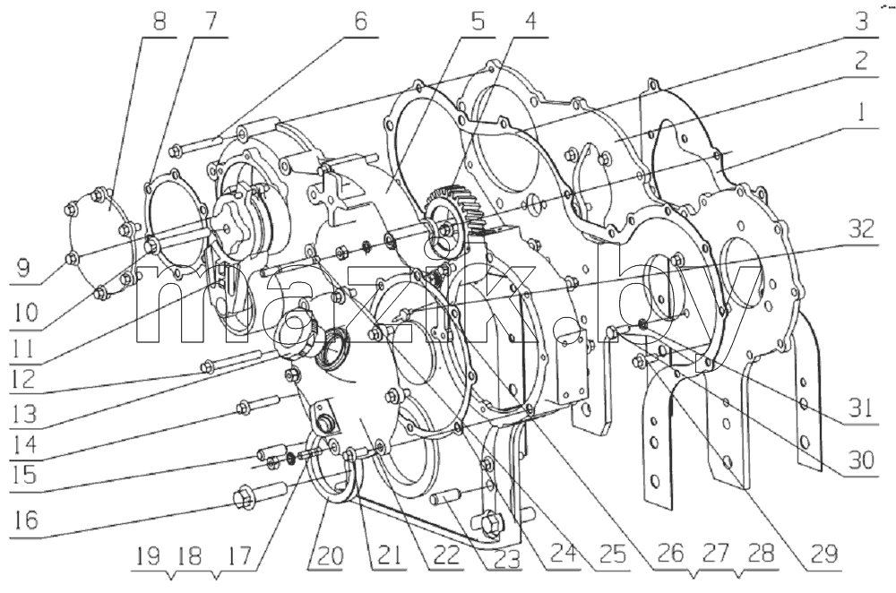 L37LA-1002200 Timing housing subassembly