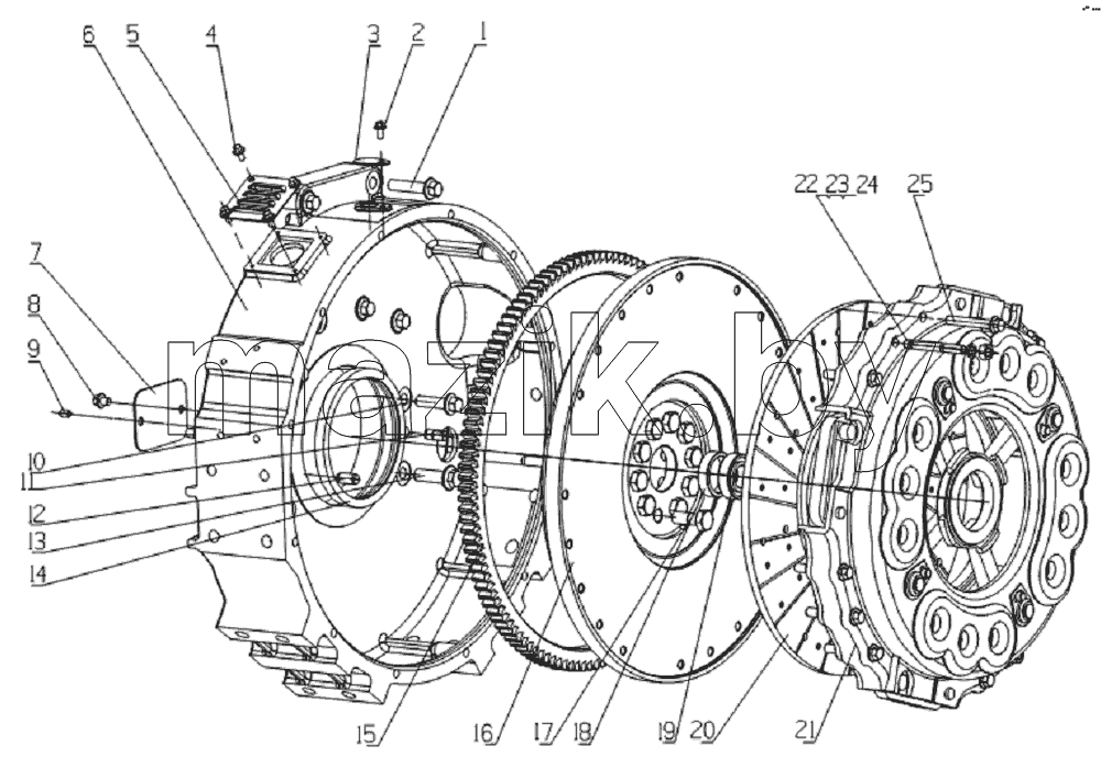 L370F-1600000 Power take off assembly
