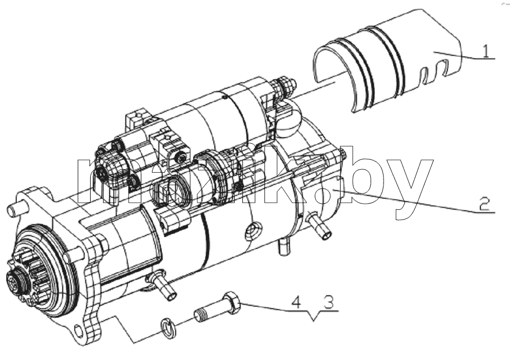 L3000-3708000 Starter assembly