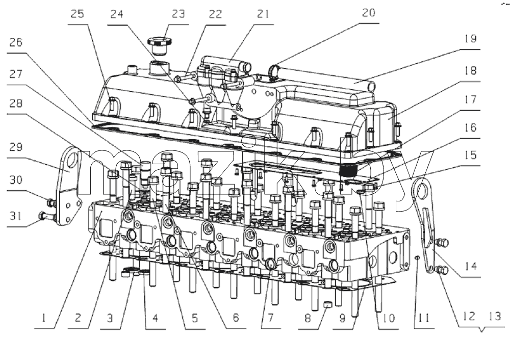L30KA-1003000 Cylinder head assembly