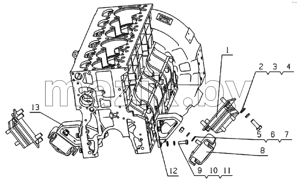 A440B-1001000 Engine suspending assembly