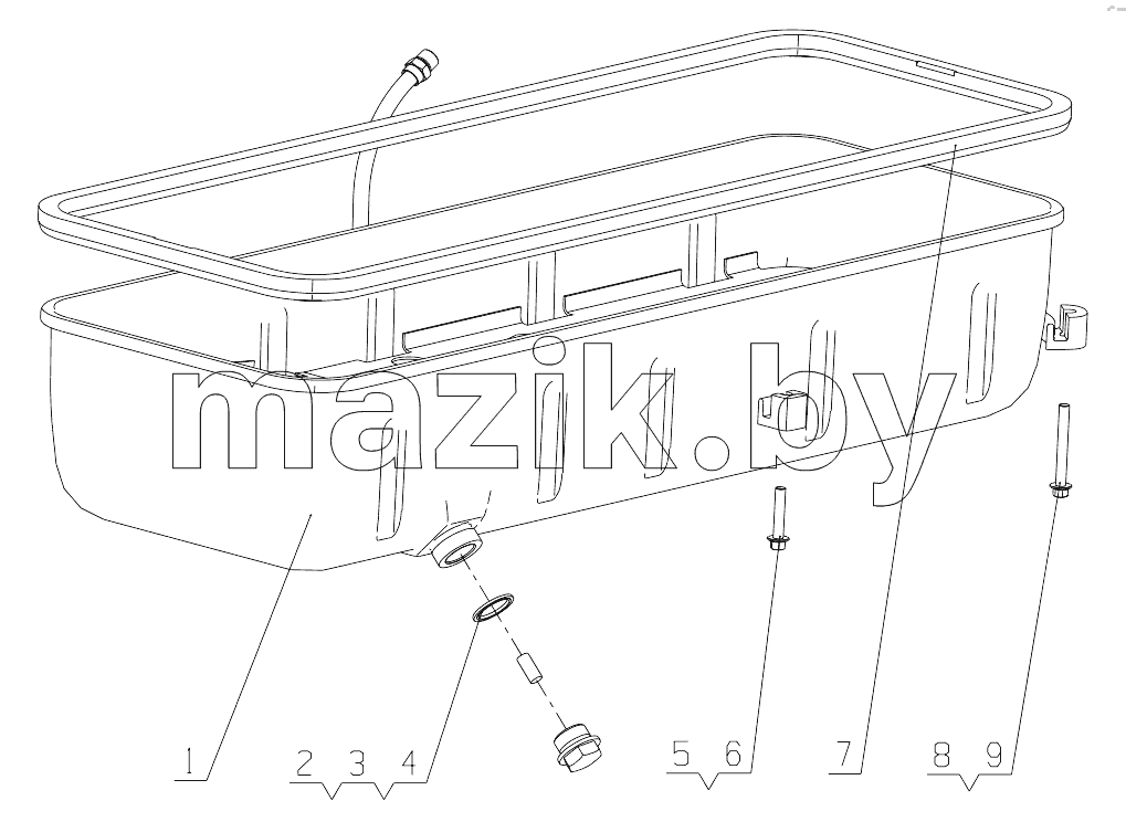  LA2MB-1009000/05 Oil Sump Assembly