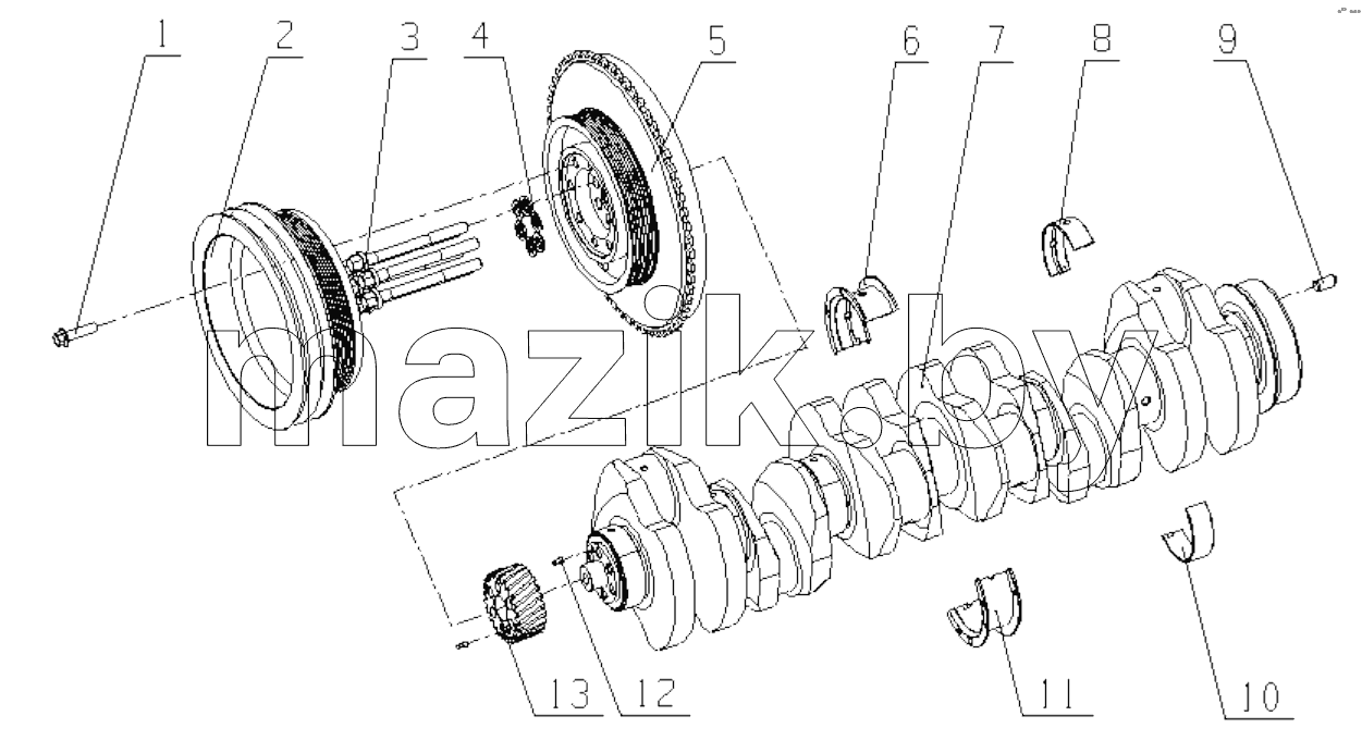  LND99-1005000/01 Crankshaft Vibration Damper Assembly