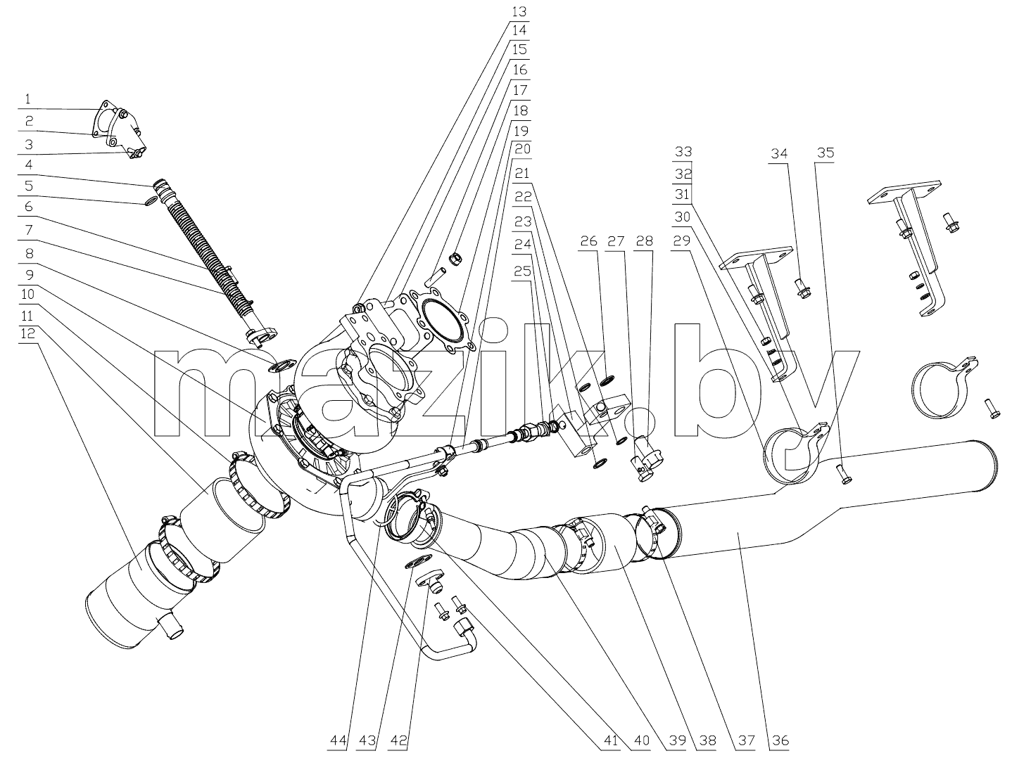  M41L1-1118000/02 Supercharger assembly