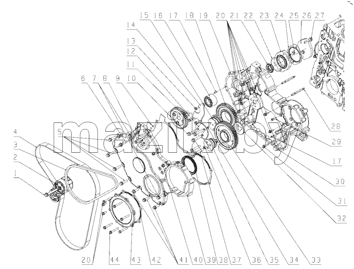  A70FF2-1002000 Cylinder Block Assembly