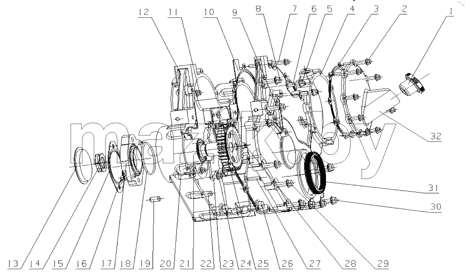  A7Y0S1-1002200 Gear chamber subassembly